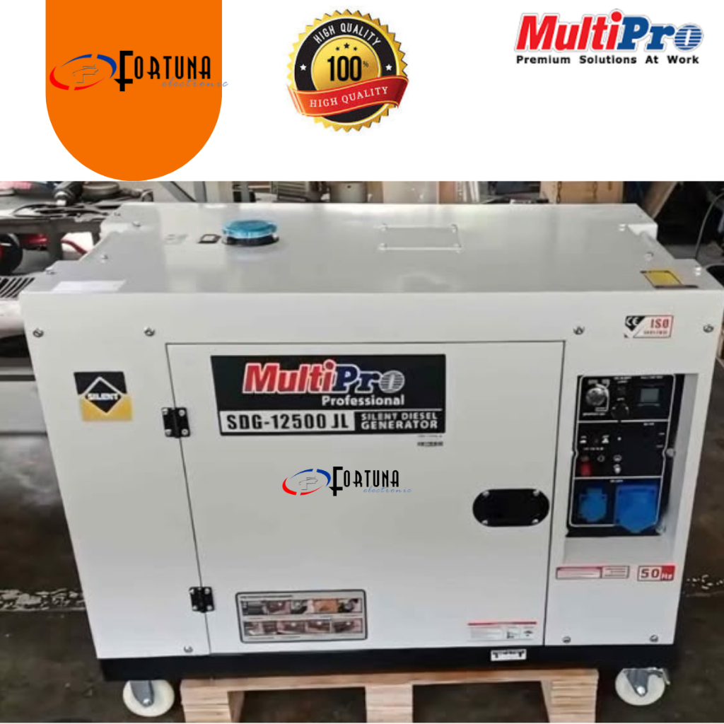 MULTIPRO SDG 12500 JL MESIN GENSET DIESEL SILENT 9000 WATT GENERATOR