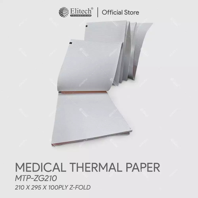 ELITECH Medical Thermal Paper / ECG Paper Roll MTP-ZG210 (For ECG-1200MED, ECG-1800MED)