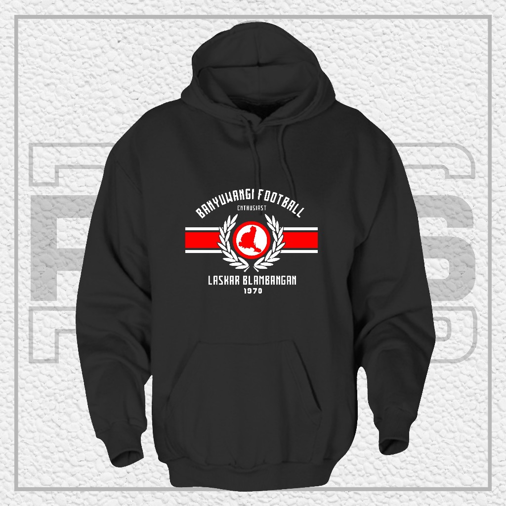 Hoodie Jaket Supporter BANYUWANGI FOOTBALL ENTHUSIAST || Jaket Supporter | Hooligans | PERSEWANGI BA