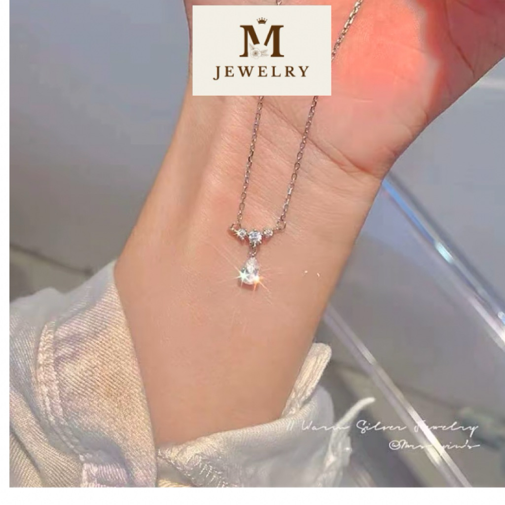 maulia jewelry kalung liontin silver