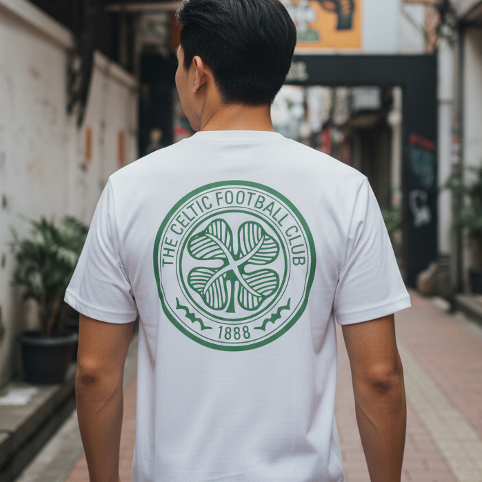 Kaos Distro Celic Fc Putih Casual Ultras Hooligans Football