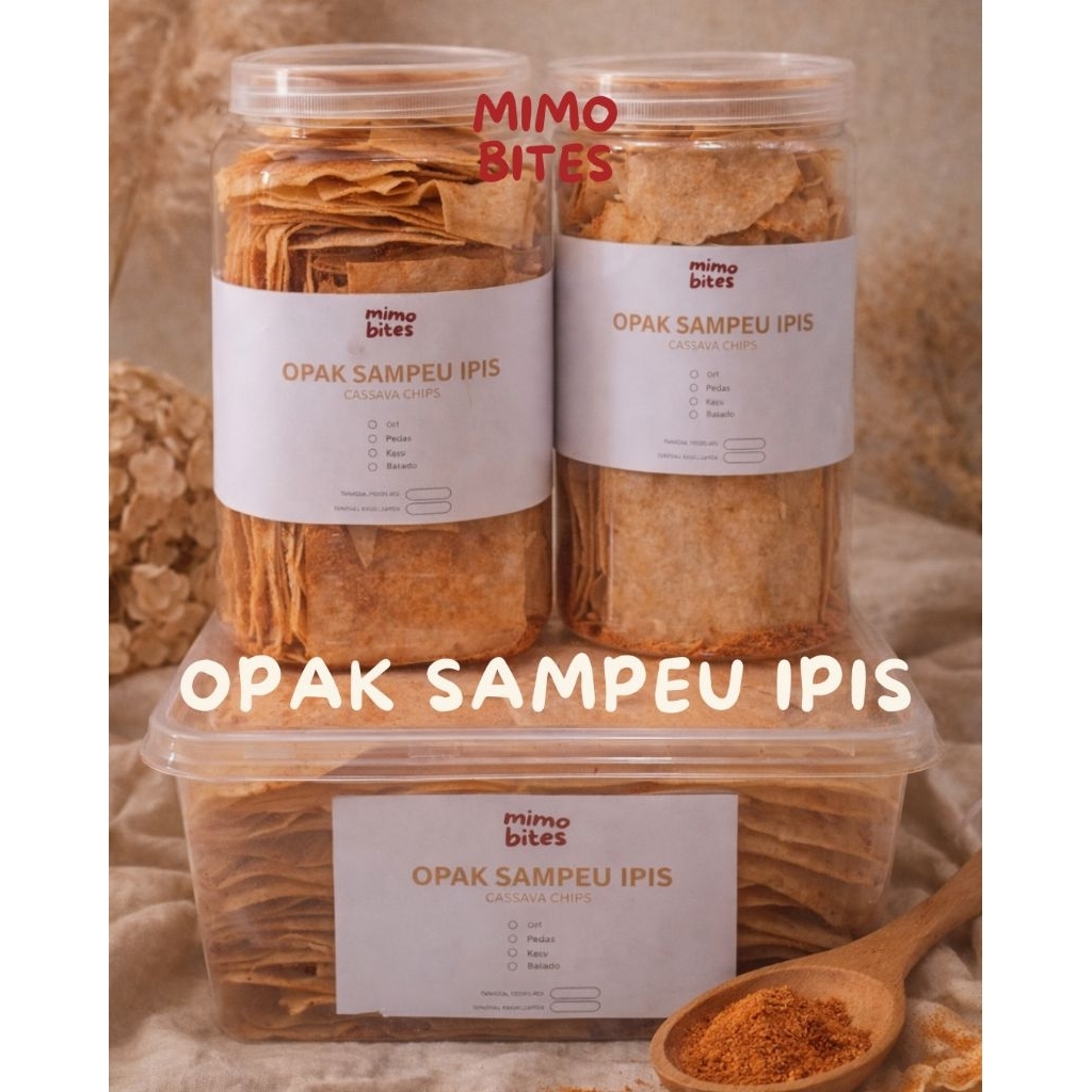 Opak Sampeu Ipis / Opak Singkong Tipis | Keripik Singkong | Kerupuk Singkong | Makanan Ringan