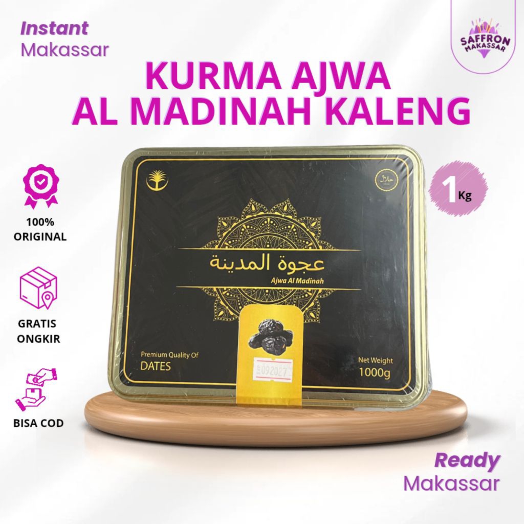 KURMA AJWA AL MADINAH KALENG 1KG