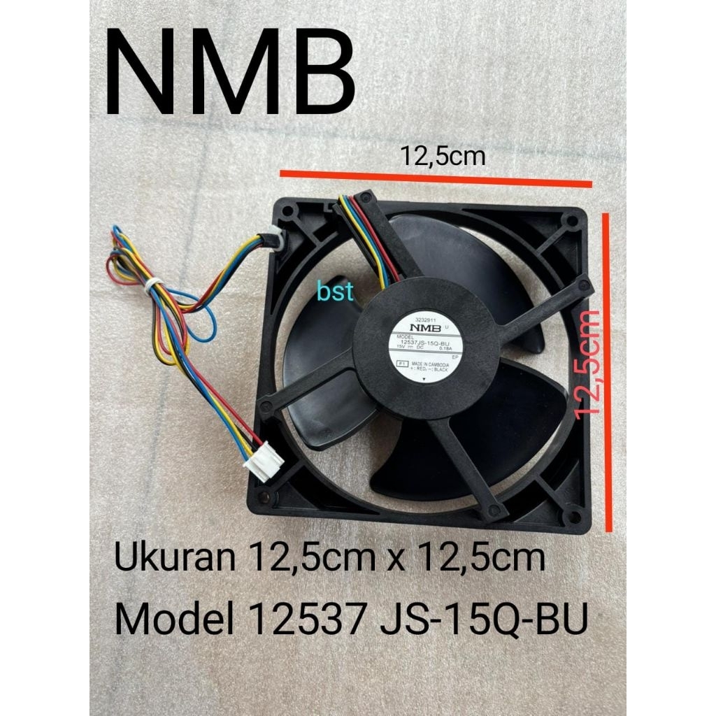 FAN MOTOR NMB 15V DC SJ-15Q-BU ORIGINAL KULKAS SHARP SIDE BY SIDE