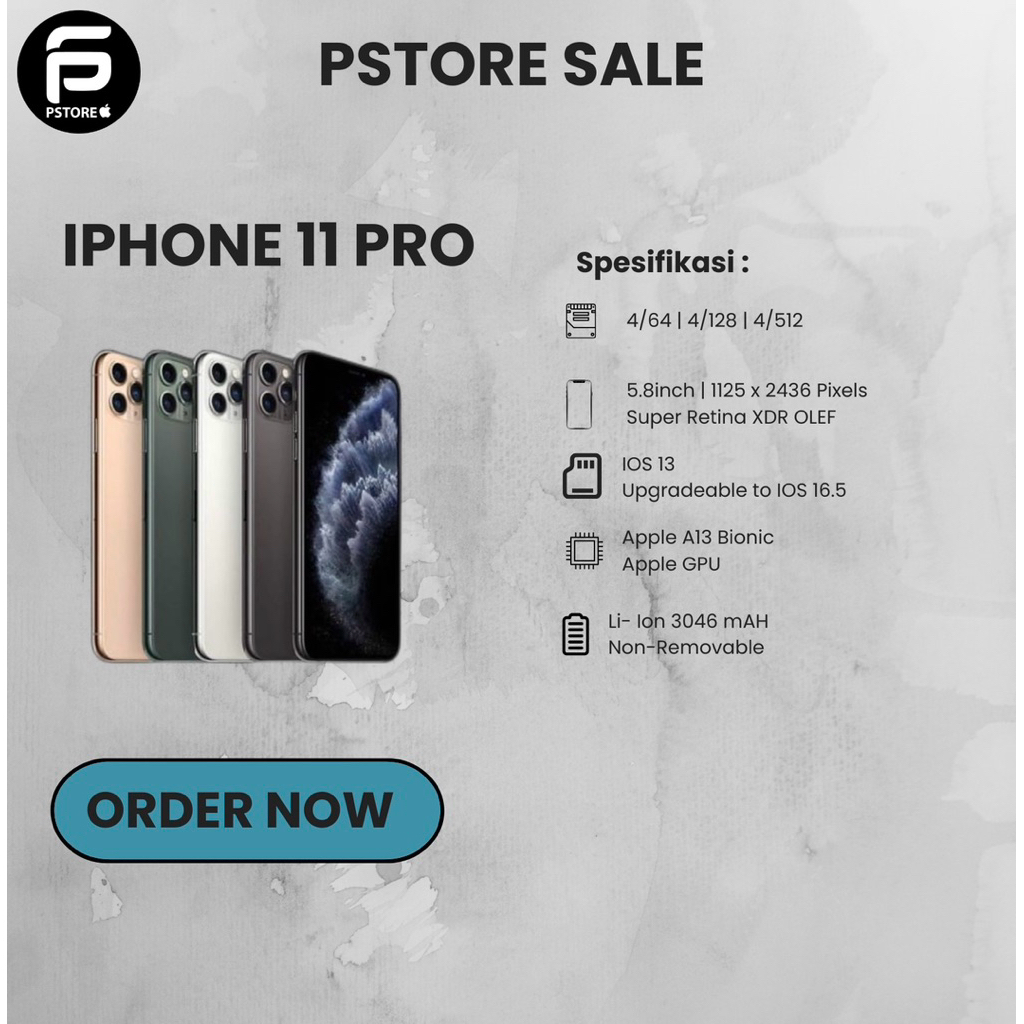 IPHONE 11 PRO 256 GARANSI INTERNASIONAL SECOND