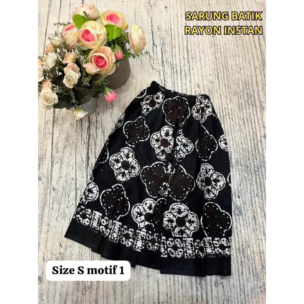 SARUNG INSTAN ANAK BATIK RAYON / SARUNG INSTAN / SARUNG ANAK / SARUNG BATIK ANAK / SARUNG INSTAN RAY