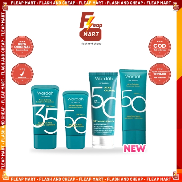 WARDAH UV Shield Acne Calming Sunscreen SPF 35 & SPF 50 PA++++