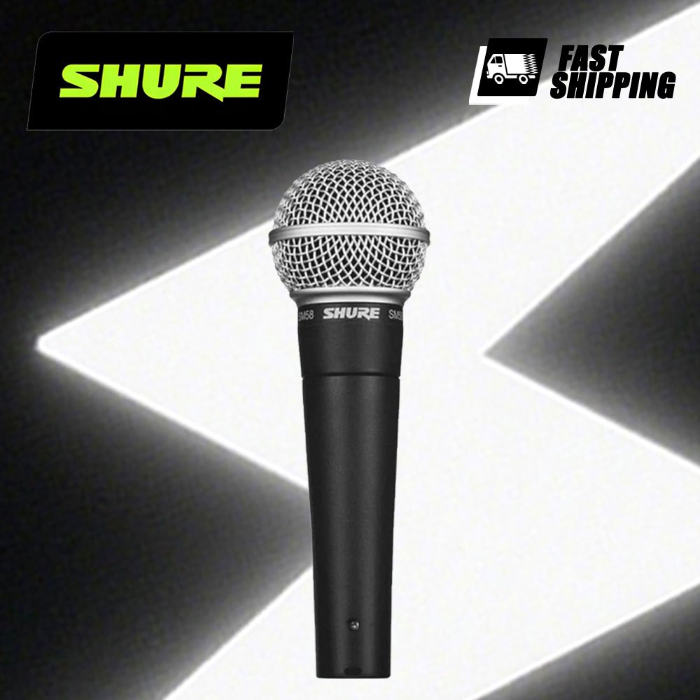 Shure Sm58 Lc Mikrofon Vokal Legendaris Dengan Kabel Stiker Termasuk Dalam Kotak