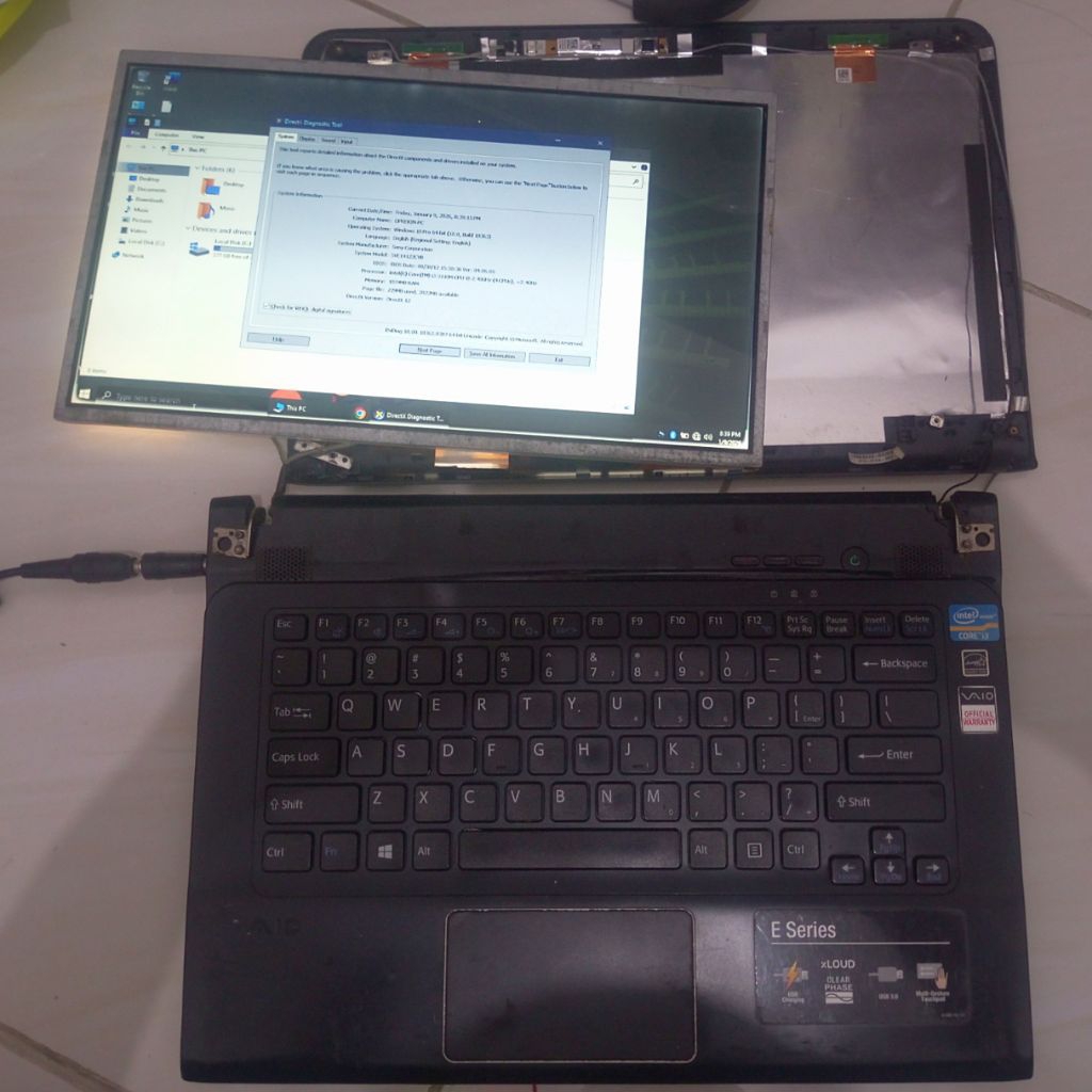 Mainboard Core i3 Gen 3 Vaio E Series i3 Normaal Sony Vaio E Series SVE14122CVB Core i3-3110M. Mobo 