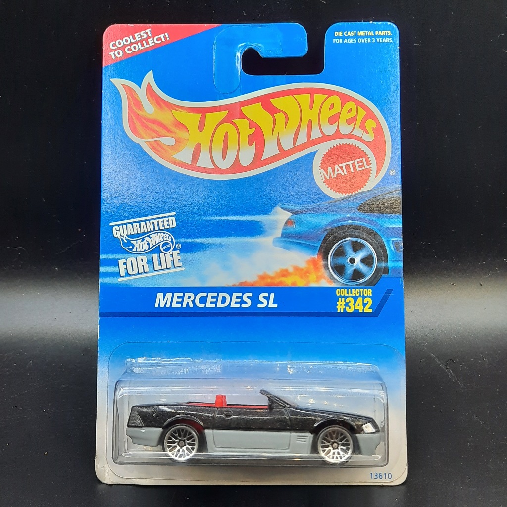 Hot Wheels Bluecard Mercedes SL Hitam Soft Corner