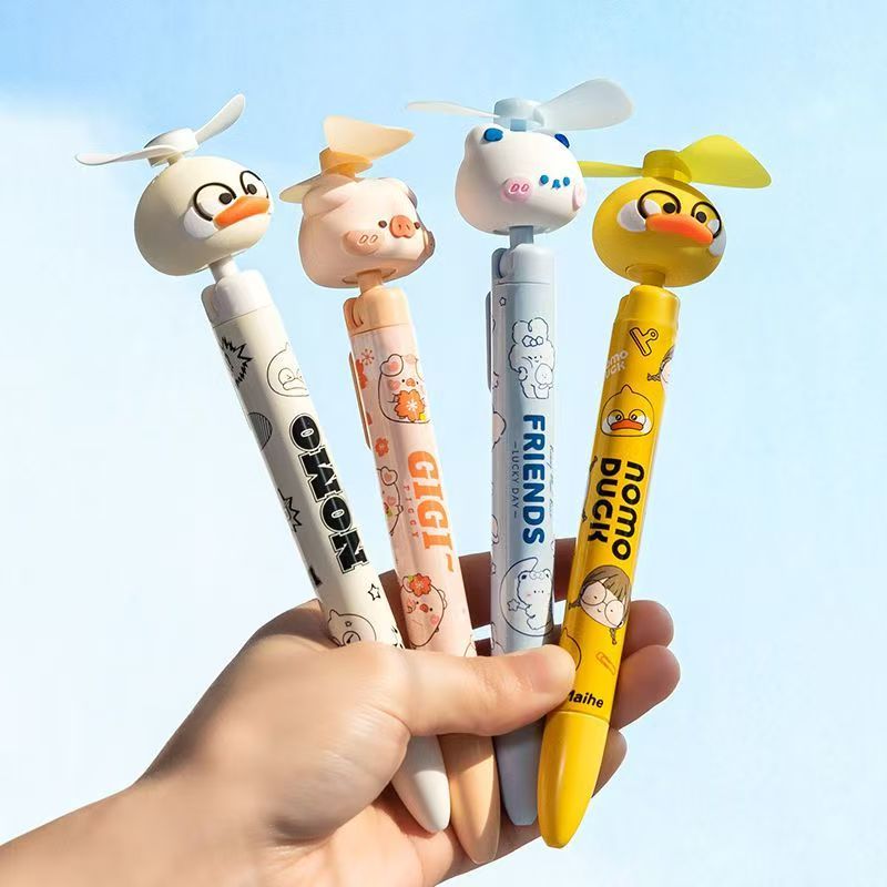 Pena Kipas Kreatif Multifungsi Pena Gel Pena Listrik Senyap