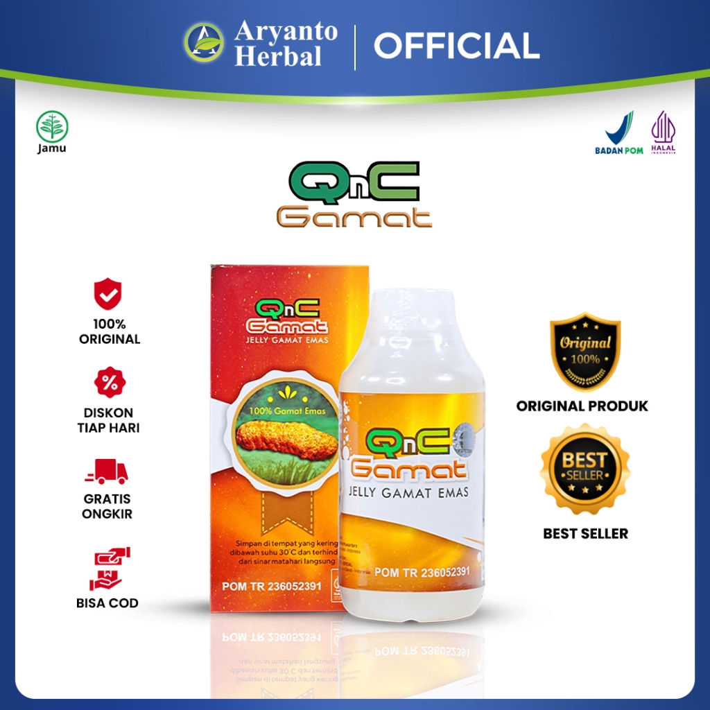 Obat Perut Bengkak dan Keras Perut Kembung Membesar Buncit Untuk Anak & Dewasa Qnc Jelly Gamat Origi