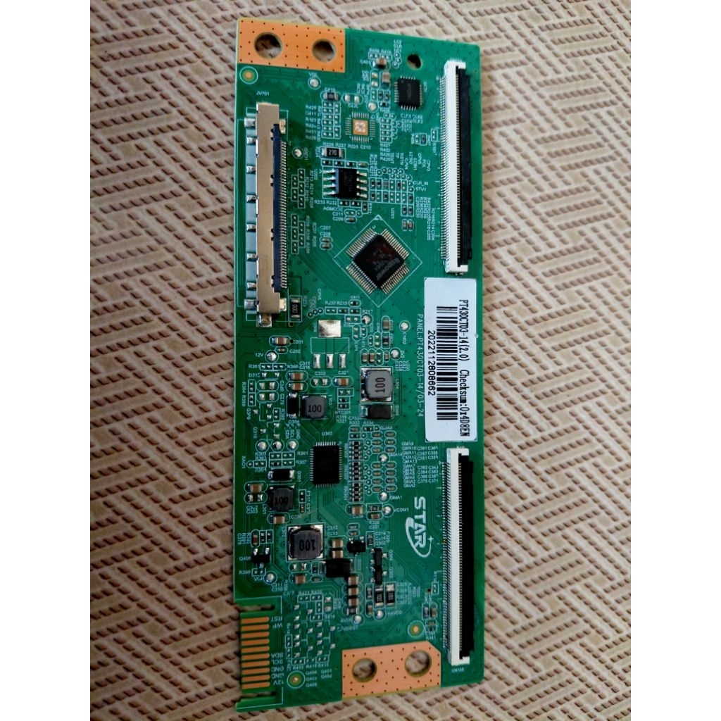 T-CON MERK STAR UNTUK PANEL TYPE PT430CT03-14 FHD/TV POLYTRON 43 INCH PLD 43BAG9953