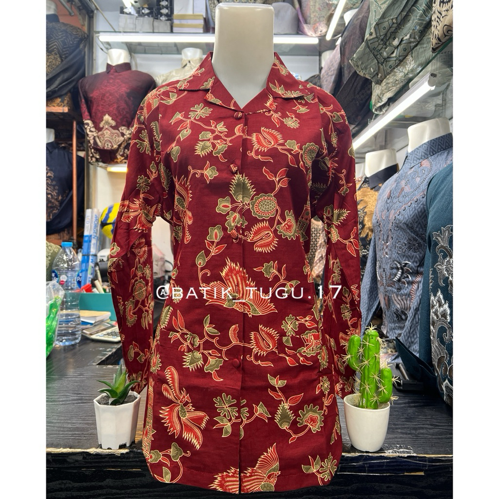 Batik DWP Dharma Wanita Persatuan Bahan Katun Lapis Furing,,Seragam Batik DWP wanita