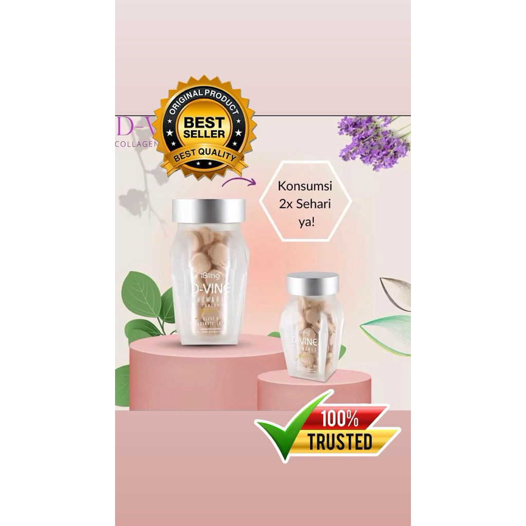 COLLAGEN CANDY KEMASAN TERBARU DIVINE DIVAINE DVINE DVN isi 60 Butir ORIGINAL 100%