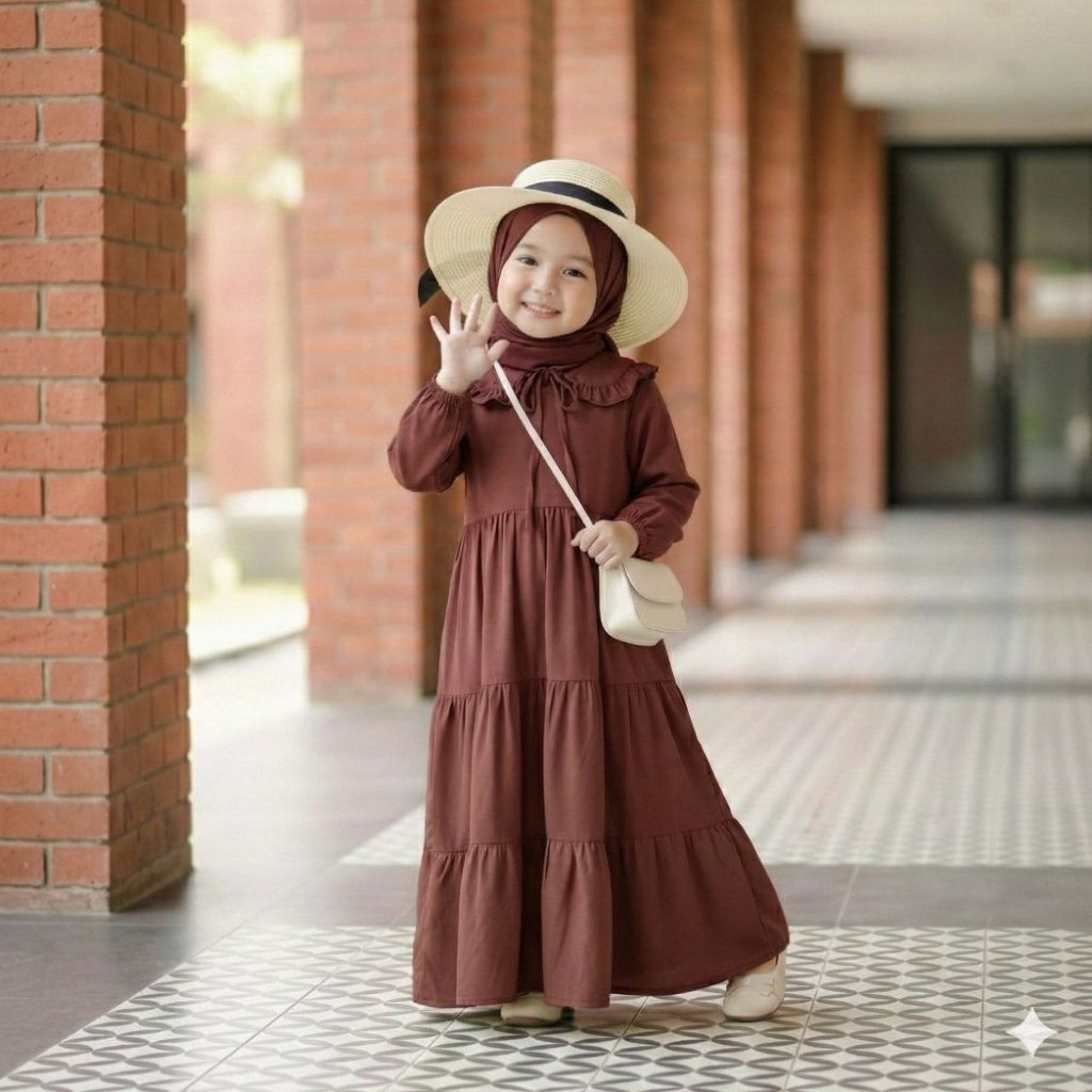MIDI DRESS MUSLIM ANAK 1-15 TAHUN