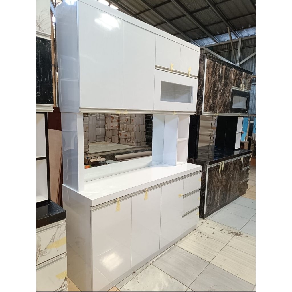 Pratama Interior Rak Piring Dapur/Lemari Piring kayu/Kitchenset Minimalis