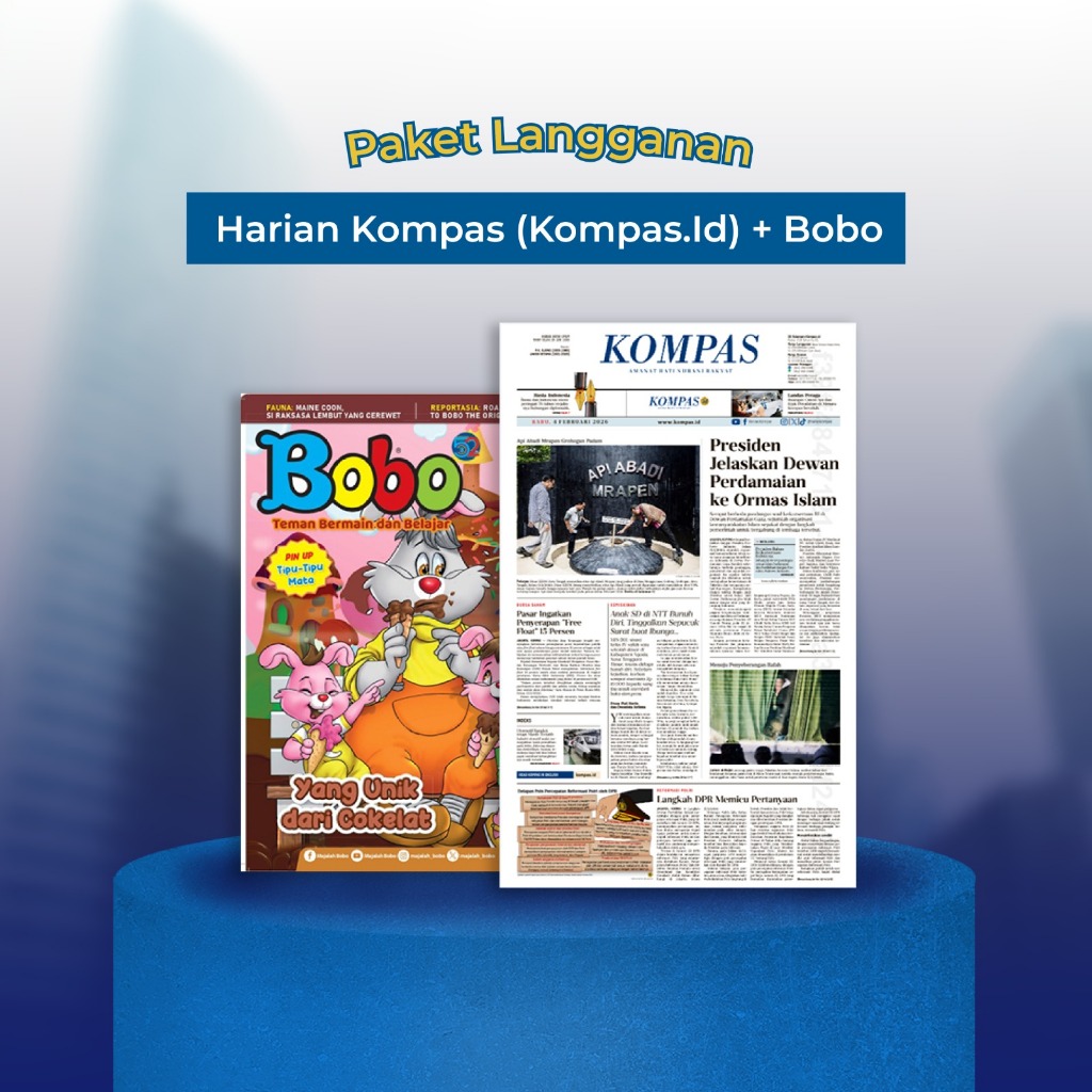 Paket Langganan Kompas Harian + Majalah Bobo