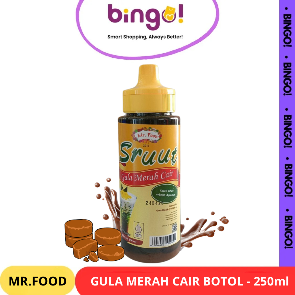 Mr Food Sruut Gula Merah Cair 250ml Botol | Gula Merah Cair