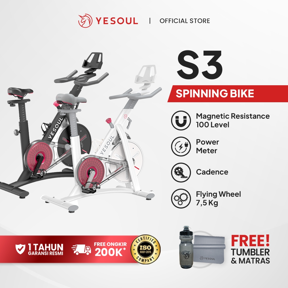 Yesoul Spinning Bike S3 via Kargo