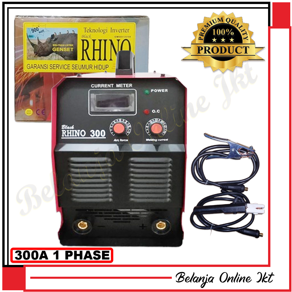 RHINO MMA 300A 1 PHASE Mesin Las Inverter MMA 300A 1 PHASE Travo Las Trafo Las Listrik Welding Machi