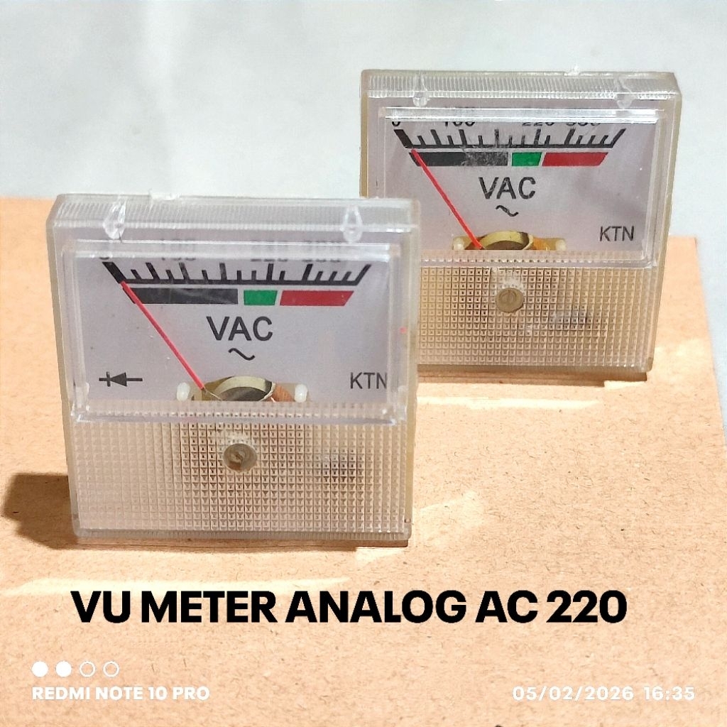 VU METER ANALOG AC 4CM KECIL 4X4CM