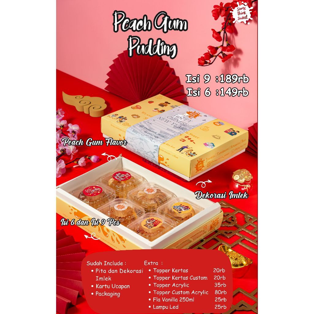Hampers Pudding Peach Gum//Hampers Imlek
