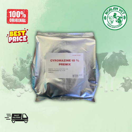 Cyromazine 10% Repack 1 Kg Anti Larva Lalat Membasmi Larva Lalat Pada Kandang Ayam Bebek