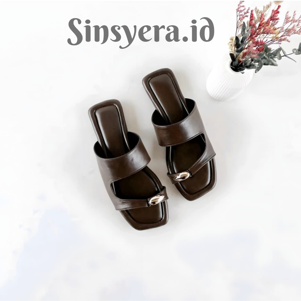 Fairel_Official ZELIA Sandal Wanita Sandal Teplek Kekinian