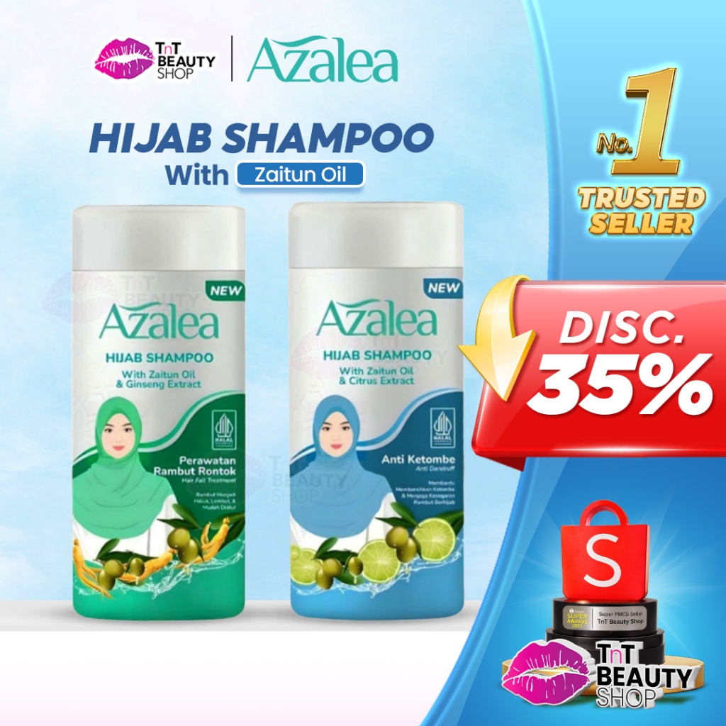 Azalea Shampoo Citrus Extract - Zaitun Oil & Habbatussaudah Oil | TnT Beauty Shop