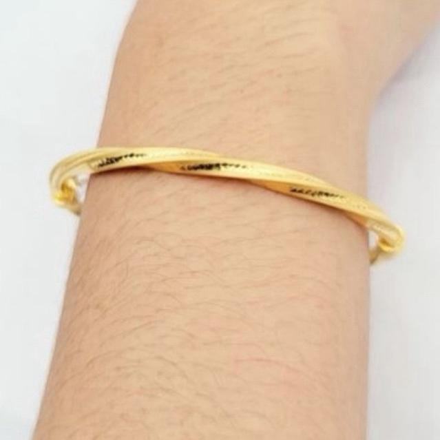 Gelang Bangle Emas Asli Plintir Gold 8k