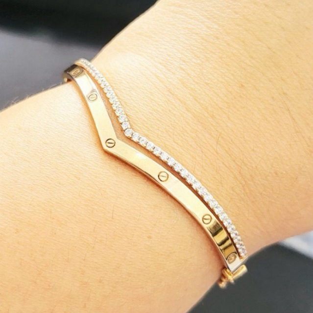Gelang Emas Asli Aurel Nagita Gold 8k