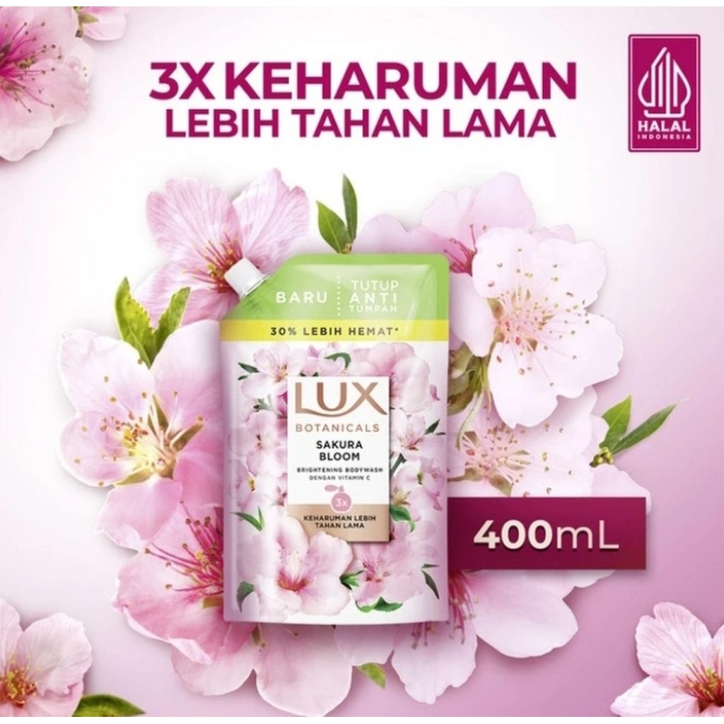 Lux Botanicals Sabun Cair Sakura Bloom (400 ml)