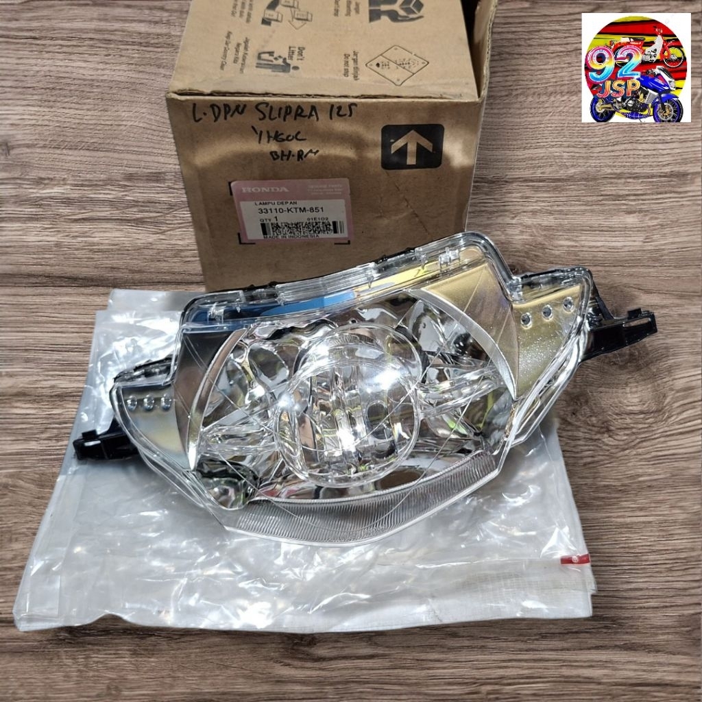 Reflektor headlamp Lampu Depan Supra X 125 Old Lama Karbu asli 33110-KTM-851 Original AHM Honda nos