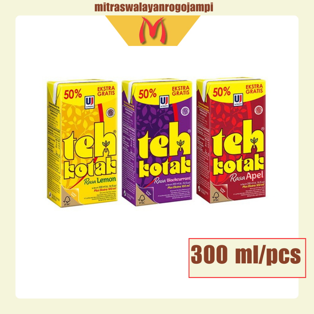 Teh Kotak 200ml + 100ml All Varian