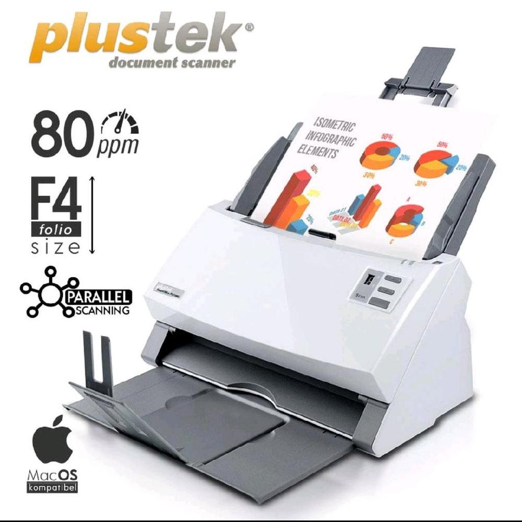 scanner plustek SmartOffice PS3180U scanner adf - Folio 80 ppm