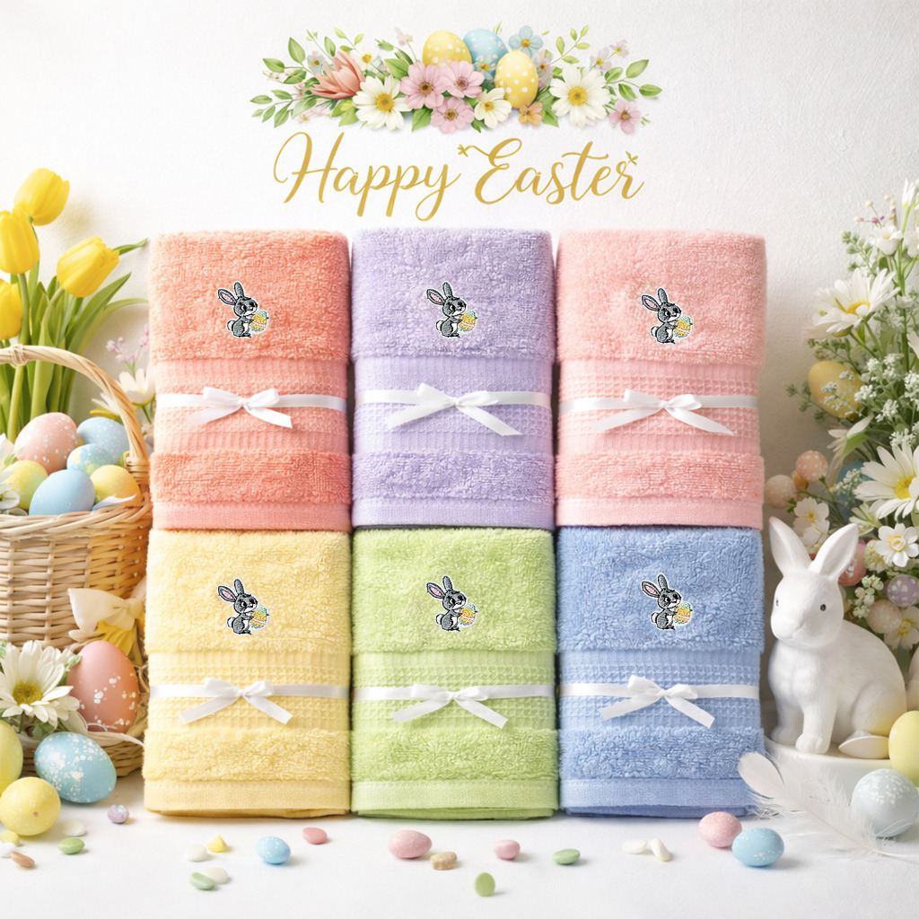 Hampers Handuk Terry Palmer Bordir Souvenir Paskah Easter Kelinci Telur Paskah Bingkisan Gift