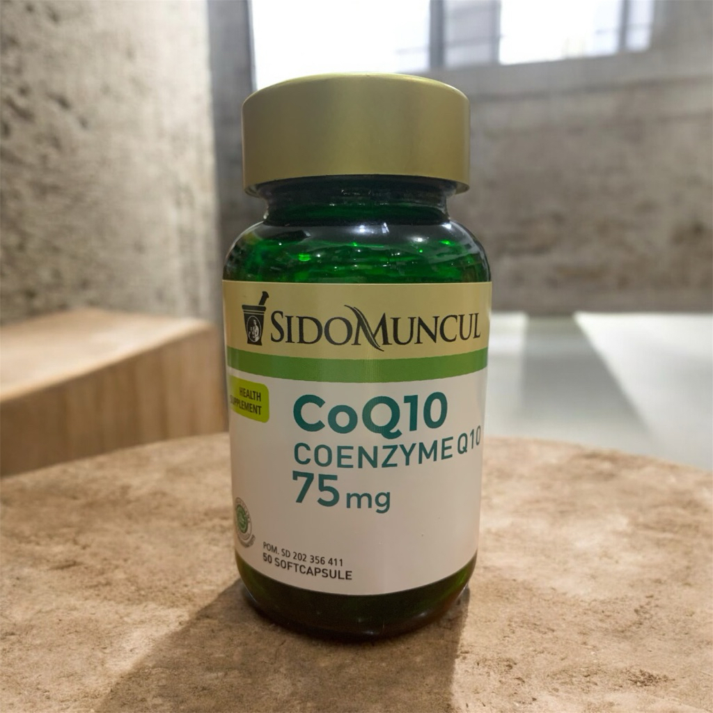 Sidomuncul Co Q10 COENZYME Q10 75mg 50 SoftCapsules Kesehatam Jantung