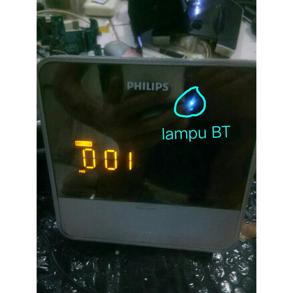 cuci gudang Philips Radio & iPod Docking Station Dual Alarm Clock MP3 Link DC190/05 mod plus Bluetoo
