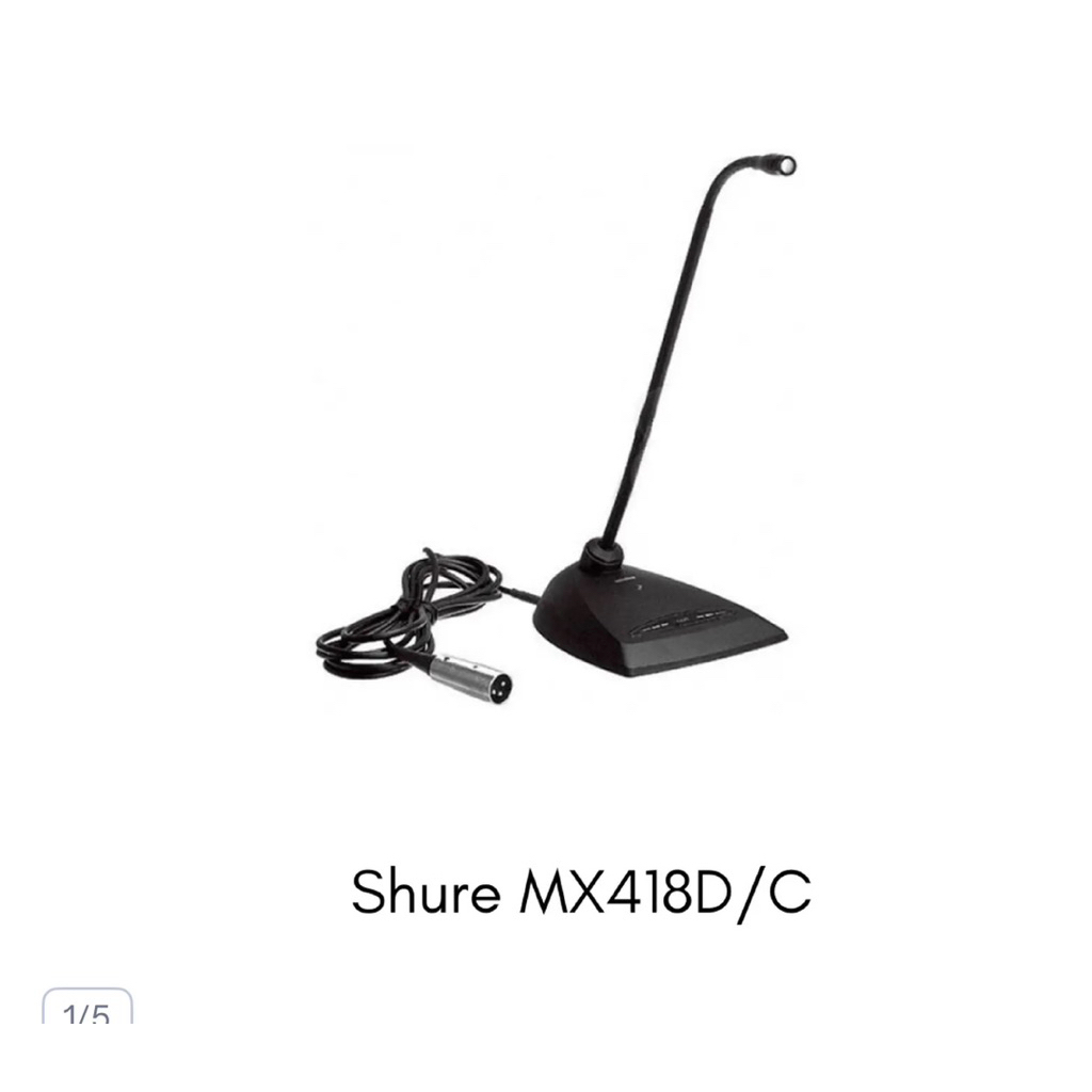 Mic Meja Shure MX 418/DC Podium Mic Original