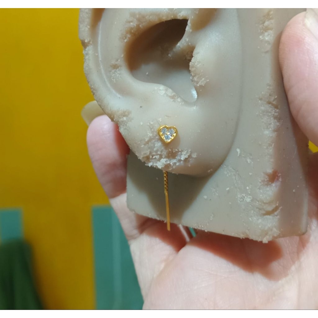 Anting Tusuk Panjang Perak Asli Silver 925