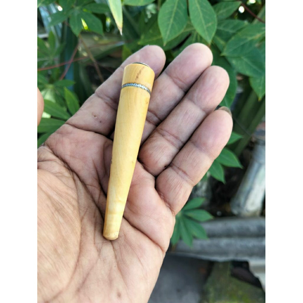 pipa rokok kayu kemuning asli panjang 8 cm