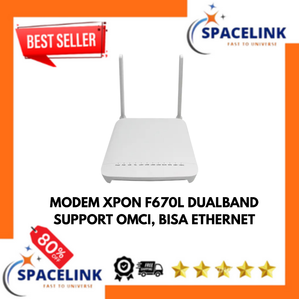 MODEM XPON ZTE F670L OMCI DUAL BAND DAN DUAL-UPLINK