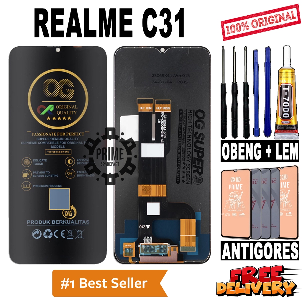 LCD TOUCHSCREEN REALME C31 ORIGINAL OEM LCD REALME C31 FULLSET