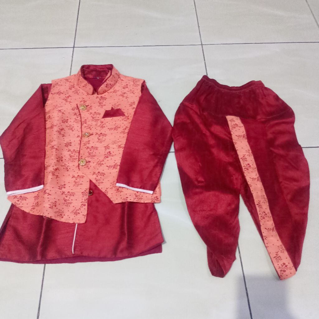 Kurta rompi india anak 3-4th PL