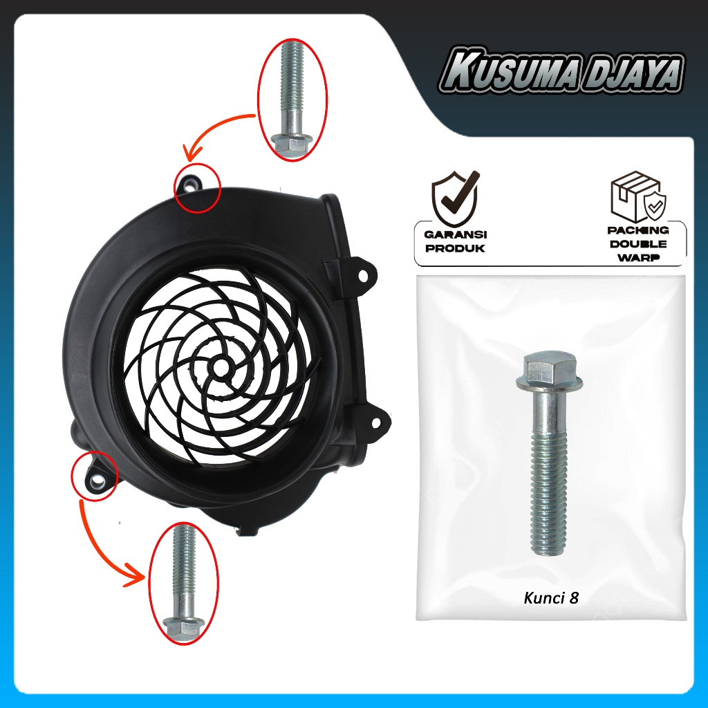 BAUD BAUT 6X25 COVER KAPER TUTUP BAK BLOK CVT BEAT SCOOPY VARIO 110 FI 2012 - 2014 SATUAN