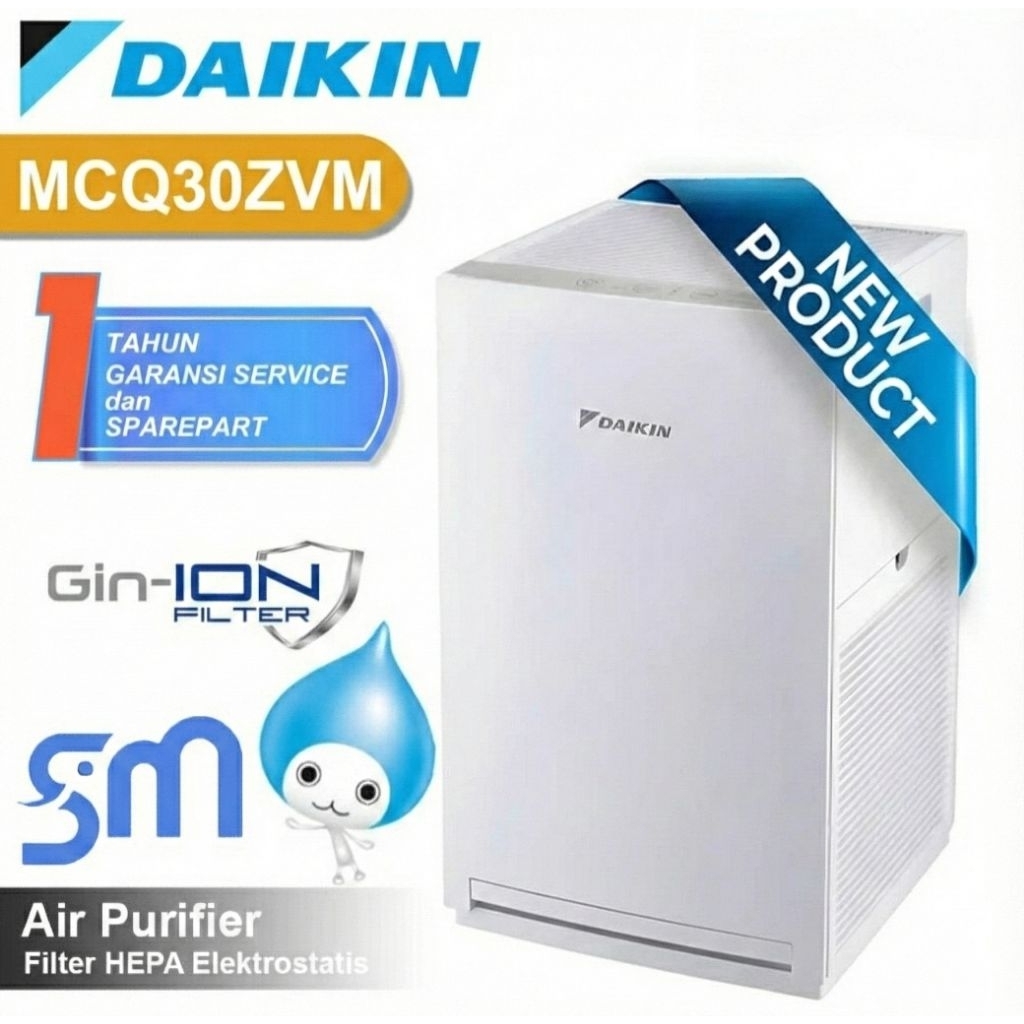 Air Purifier Daikin MCQ30ZVM7-H Pemurni udara MCQ30ZVM Hepa Filter Elektrostatis