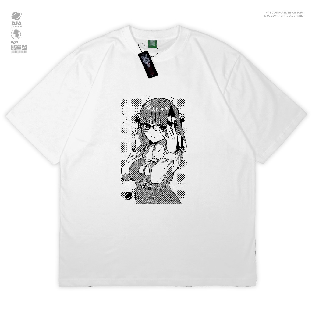 DJA Kaos Nino Nakano Quintessential Quintuplets Gotoubun no Hanayome T-Shirt Baju Anime Manga