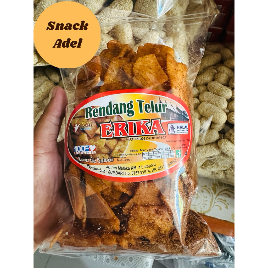 RENDANG TELUR ERIKA 200 GRAM OLEH OLEH KHAS PADANG PAYAKUMBUH