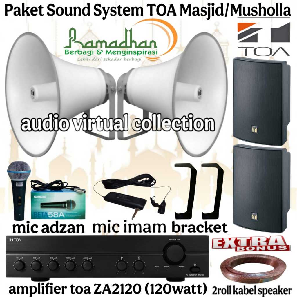 Paket Sound System TOA Masjid / Mesjid / Musholla ( TOP II ) Original
